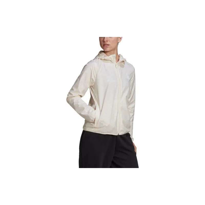 Adidas Allover Print Windbreaker Jackets & Coats Women's White-1