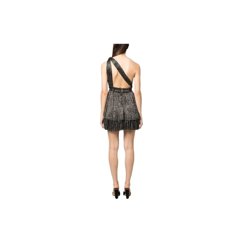 Sabina Musayev Chigaco One shoulder Tiered Dress-2