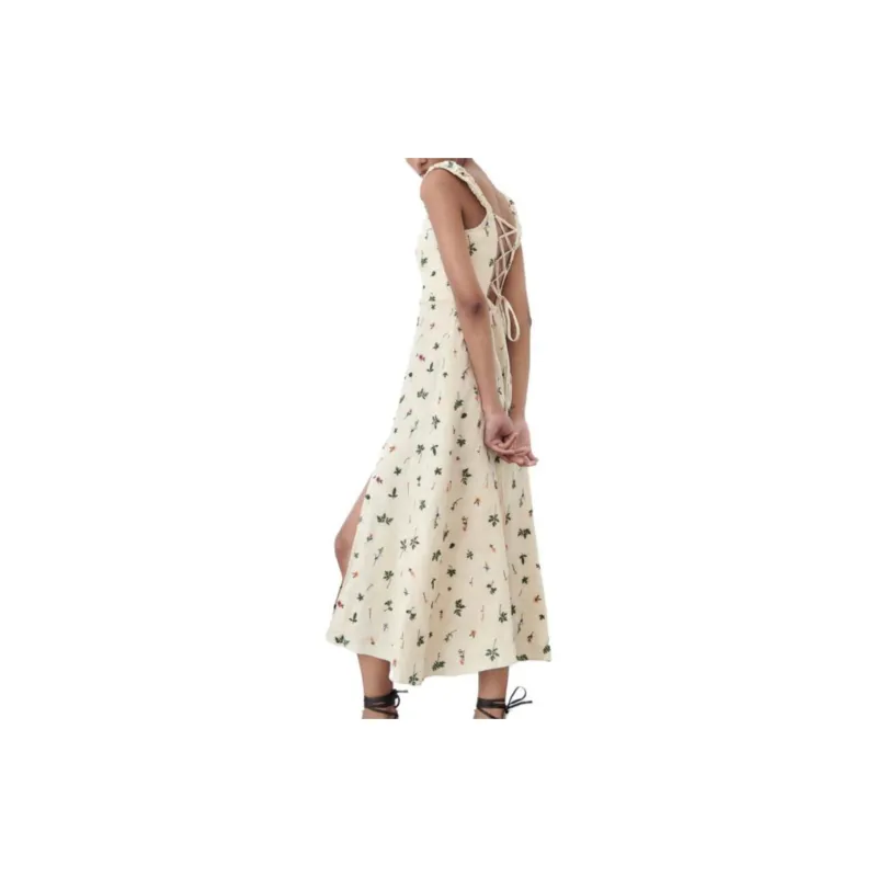 ZARA Slip Dresses Women's White-3