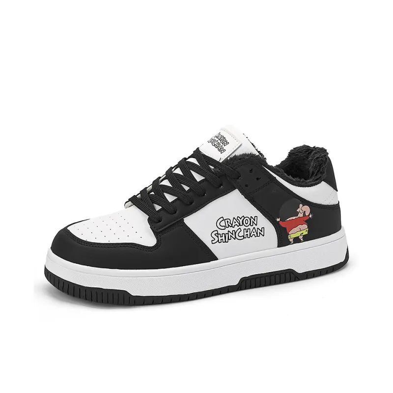 Crayon Shinchan Abrasion Resistant Slip Resistant Low Top Skateboard Shoes-9