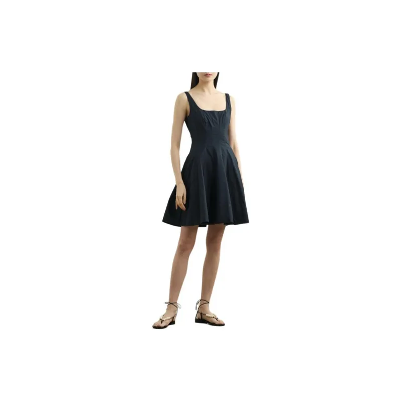 Staud Mini Wells Square neck Dress-1