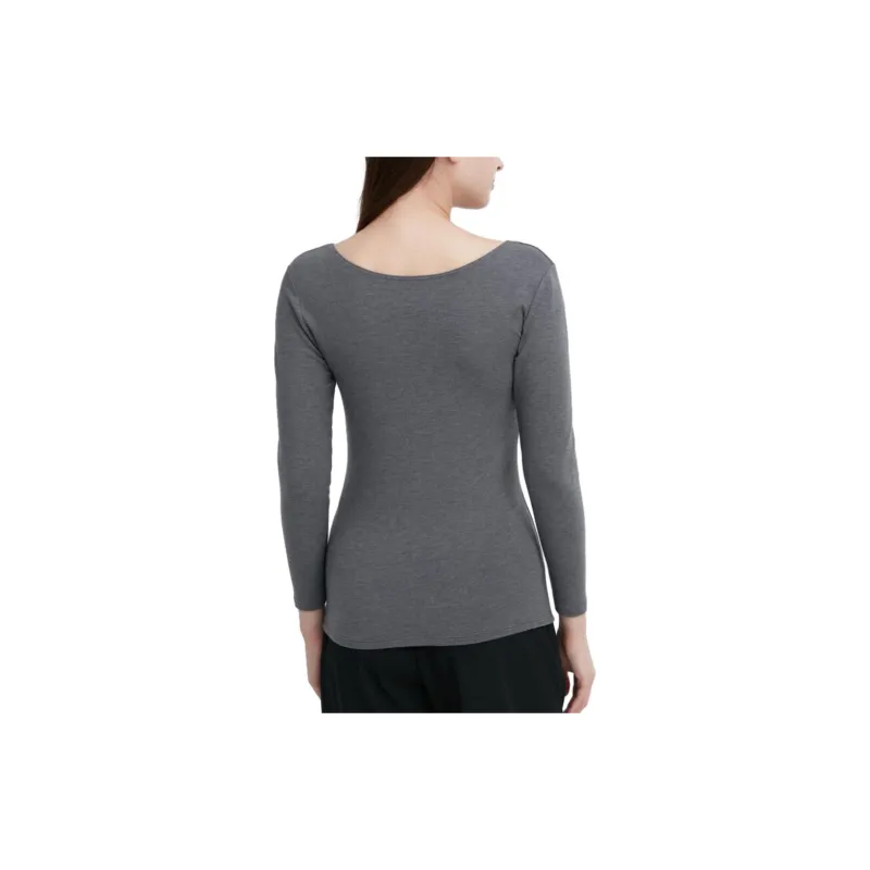 UNIQLO T Shirts Women's Truffle Gray-2