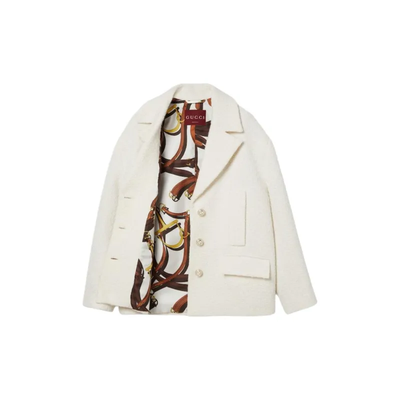GUCCI Jackets & Coats Women's White-1