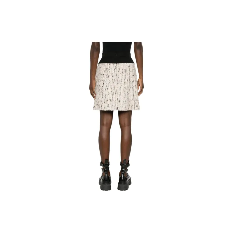 Alexander McQueen Tweed Midi Skirt-2