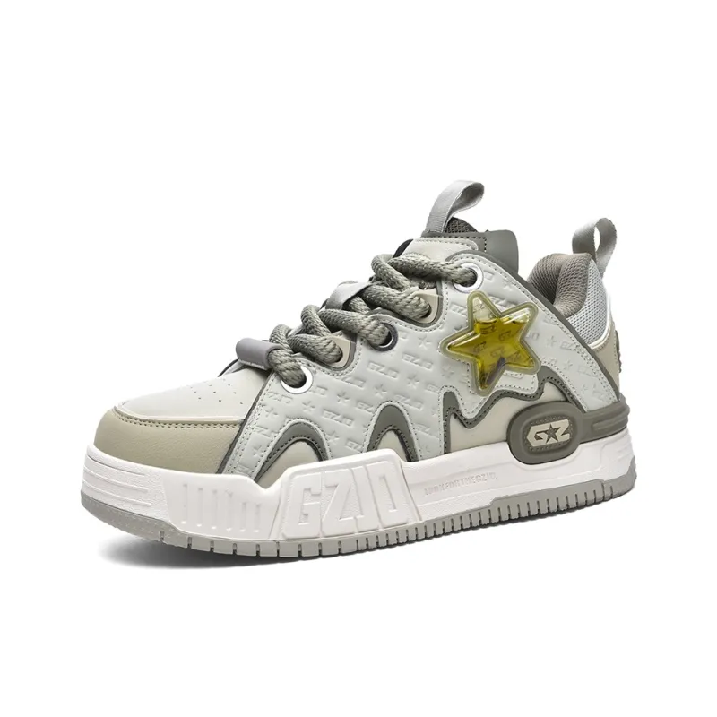 Cuzzi Anti-Slip And Wear-Resistant Height Increasing Low-Top Casual Skateboard Shoes Preppy Refreshing Unisex-5