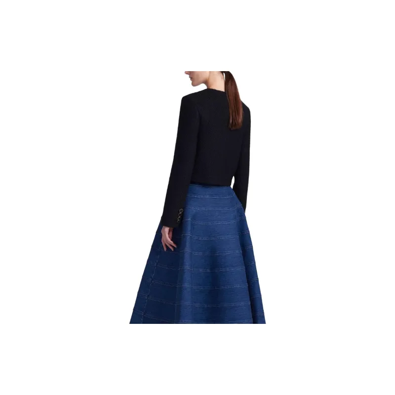 ALTUZARRA Bernadette Warp-knit Cropped Cardigan-3