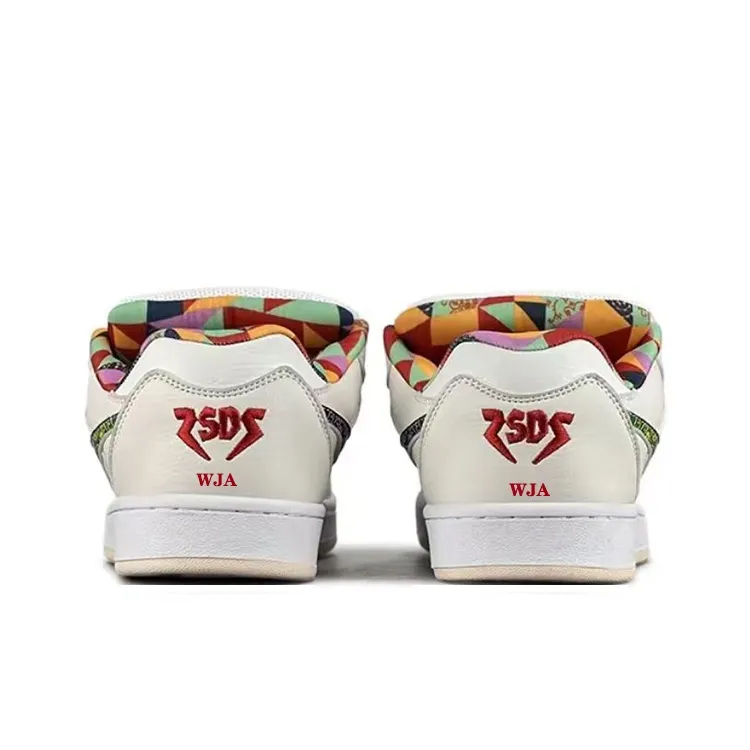 WJA Anti Slip Wear Resistant Lightweight Breathable Low Top Skateboard Shoes Women's Cashew Nut Color-1