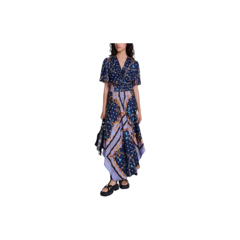 Maje Polka dot Maxi Dress-1