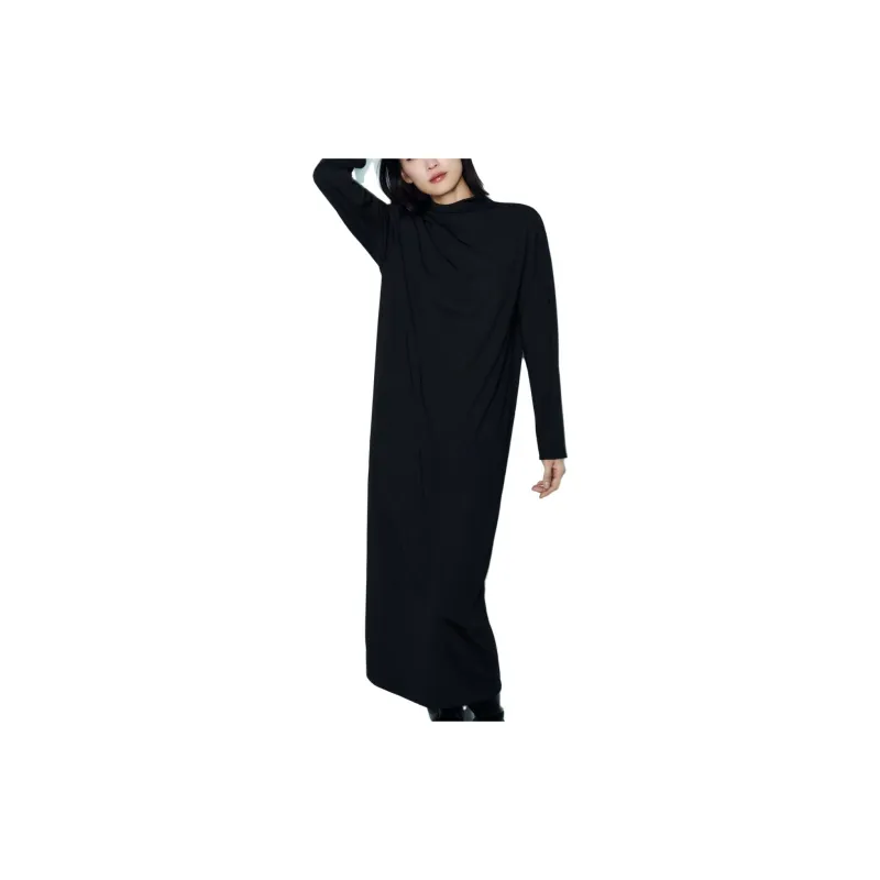 ZARA Long-Sleeved Dresses Women's Black-1