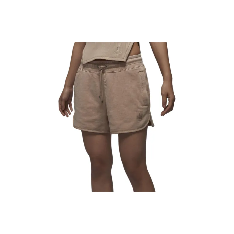 Jordan Flight Fleece Casual Shorts Women's Khaki-4