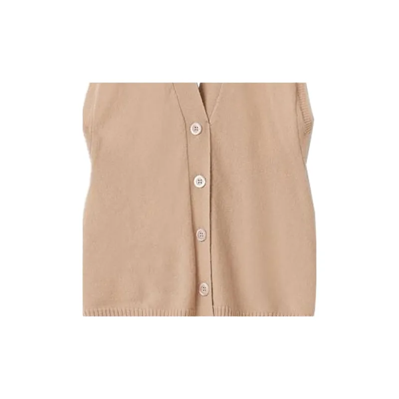 MIU MIU Sleeveless Open Back Knitted Gilet-3
