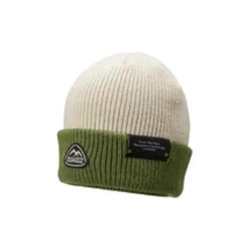 Skechers Wool Blend Acrylic Sheep Wool Beanies Unisex Moss Green