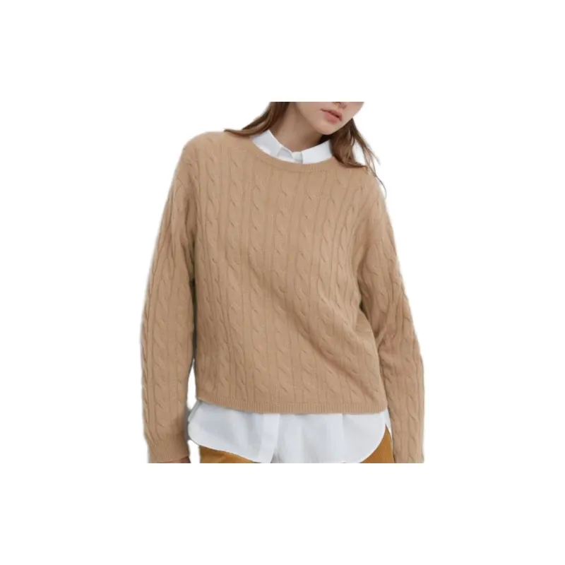 UNIQLO X Clare Waight Keller Co branded Collection Cashmere Sweaters Women's Dark Beige-1