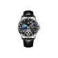 YB13116P1 Silver Case Black Dial, Black Belt