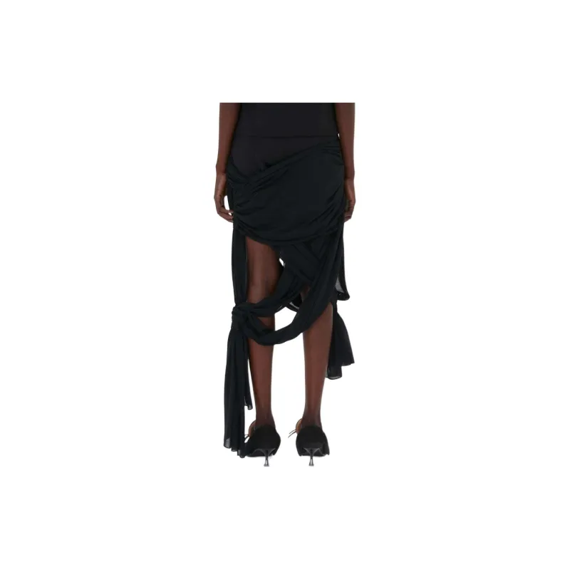JW Anderson Draped Wrap Stretch Skirt-2