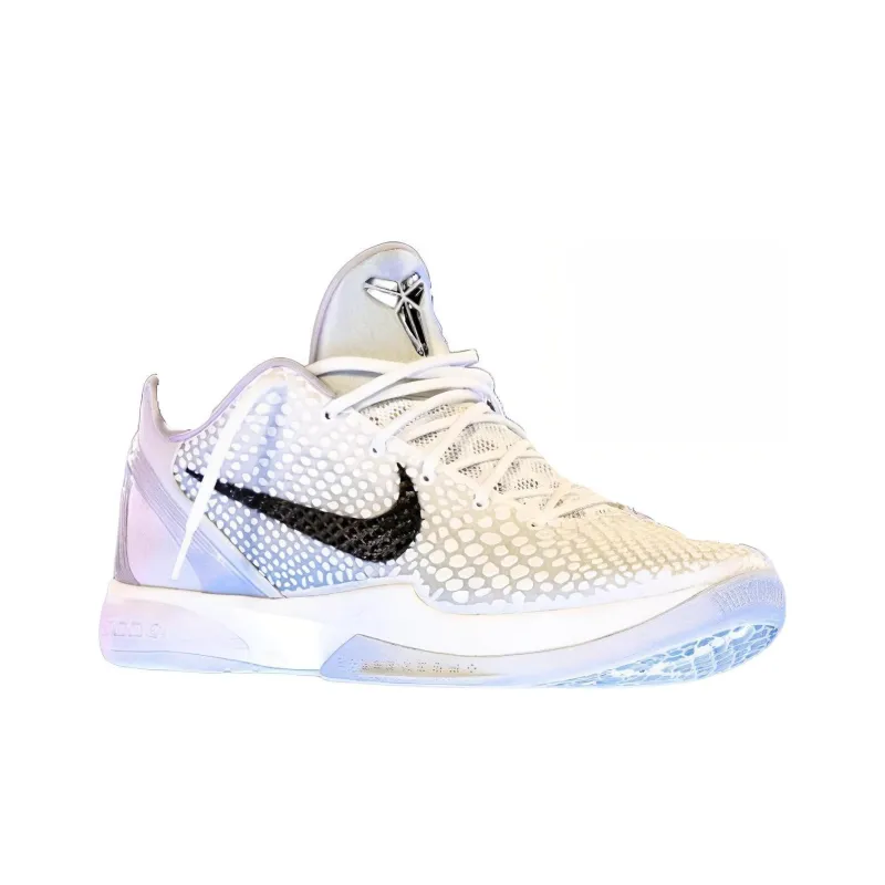 Nike Zoom Kobe 6 Protro PE Durable Breathable Low Top Basketball Shoes Men's White-1