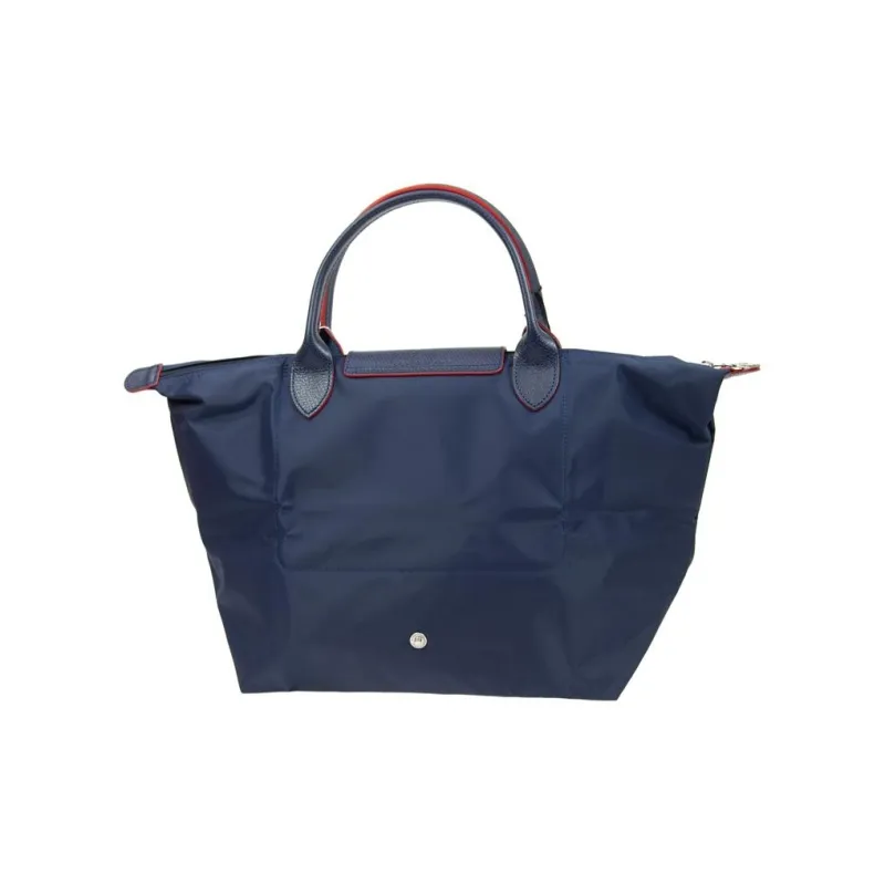 LONGCHAMP Le Pliage Nylon Fabric Dumpling Bag Handbags Medium Size Women's Navy-4