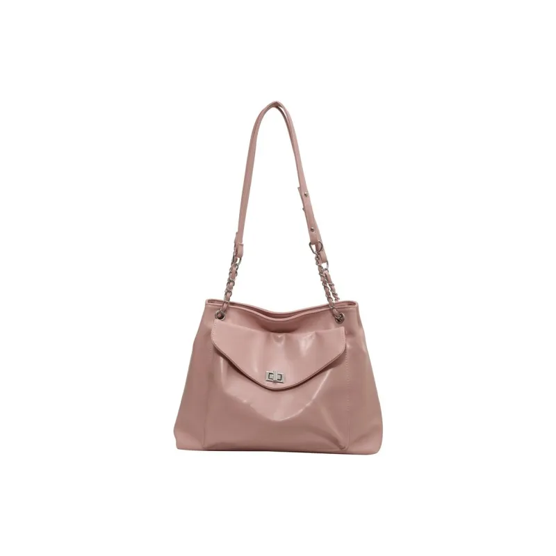 NOMK PU Shoulder Bag Handbag Crossbody Bag Women's Black/Pink/Silver/White/Green/Brown-5