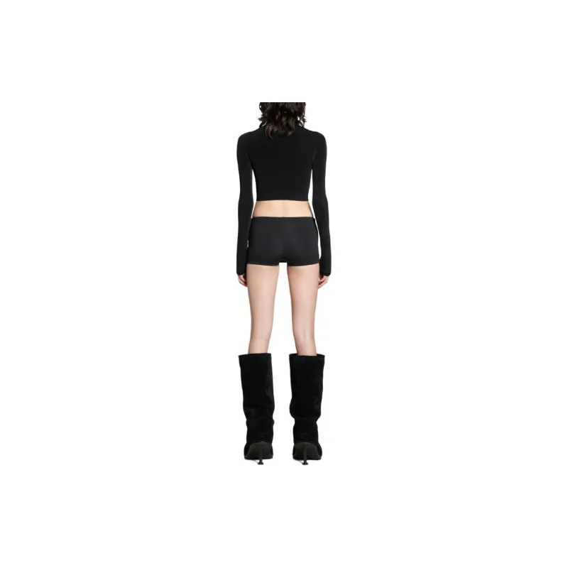 Balenciaga Cropped Turtleneck 'Black'-3