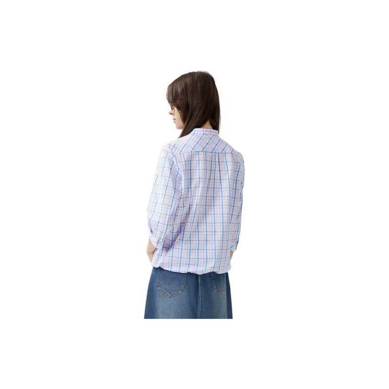 Hush Puppies Shirt Women's Blue White-2