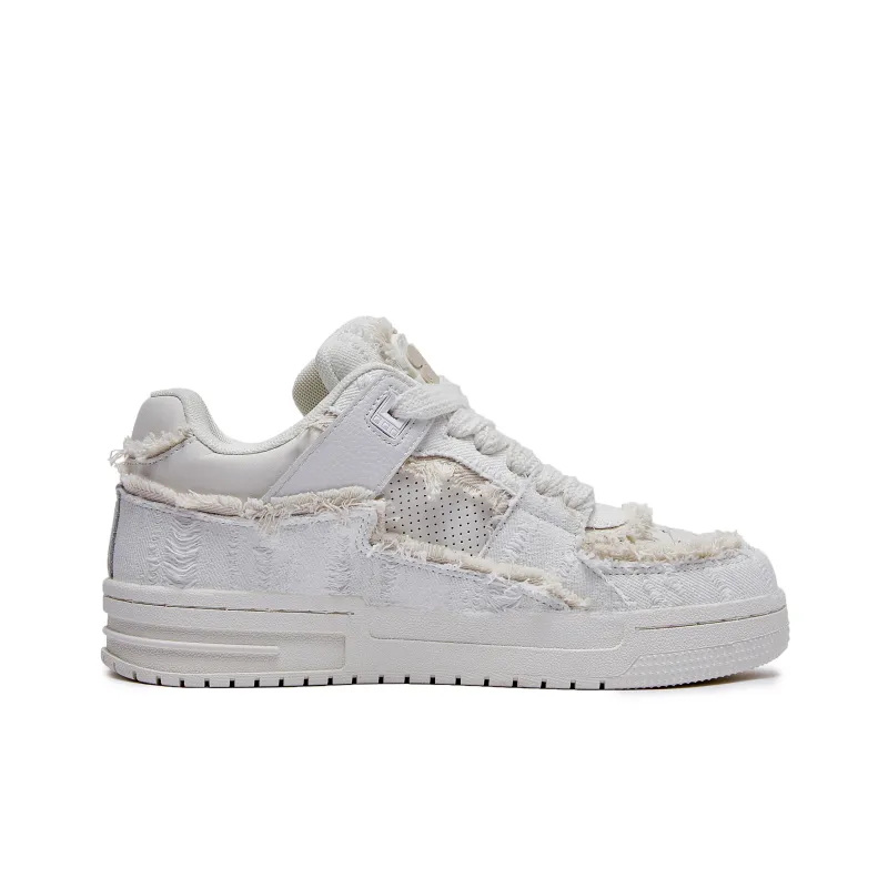 JRYB Low Top Skateboard Shoes Unisex Ecru-1