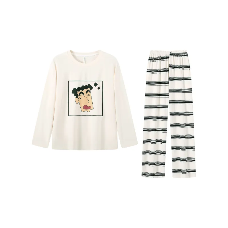 Gongdie x LABIXIAOXIN LIANMINGKUAN Pajama Set Unisex Ecru-1