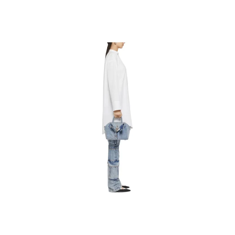 Givenchy Collared Long Sleeve Shirt Dress-4