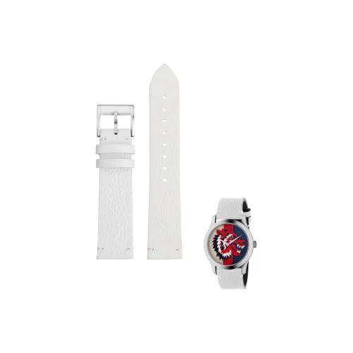 Craftsman Watch Bands Compatible GUCCI YA1264065 Bee Embroidery GUICHI 1264067 Genuine Leather Hand Strap 20m Unisex