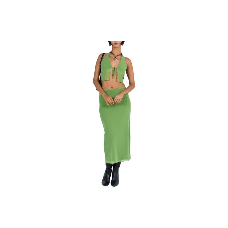 PRINCESS POLLY TAMI SET Skirt Set Women's GREEN/Green-1