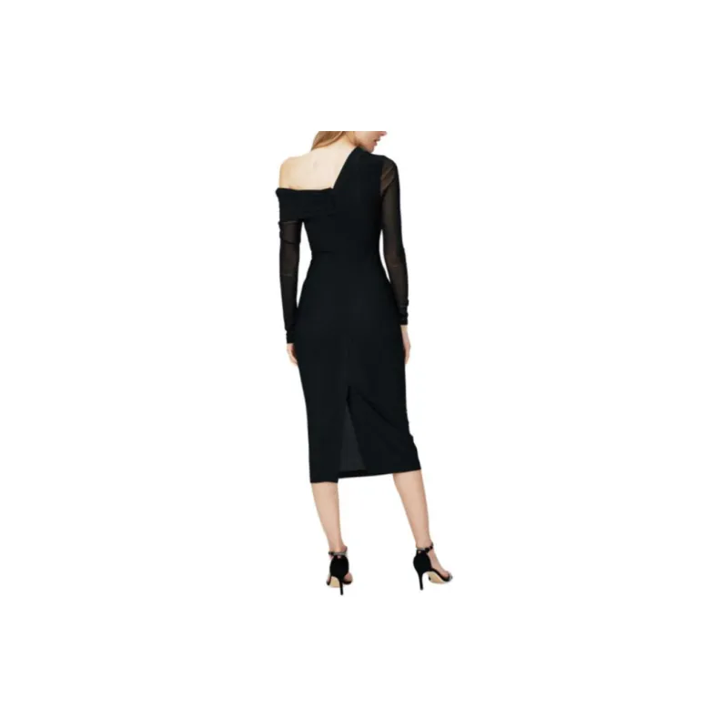 DVF Diane Von Furstenberg SS24 Long-Sleeved Dresses Women's Black-3