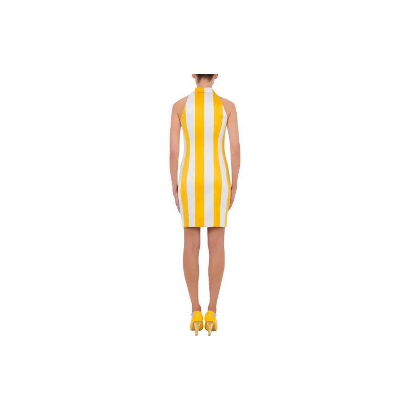 MOSCHINO Sleeveless Dress Women's Yellow-2