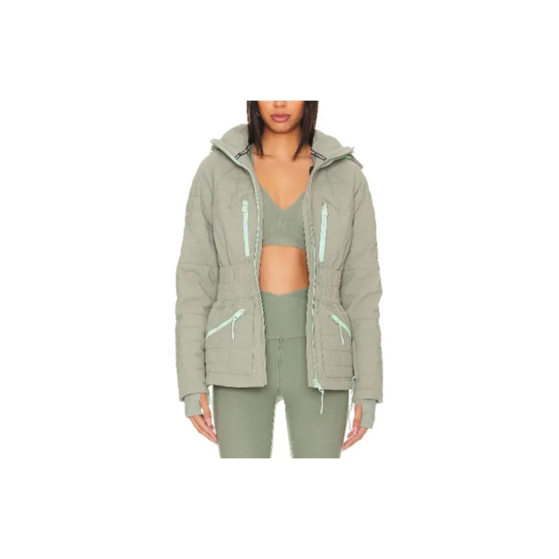 FREE PEOPLE FW23 Jackets Coats Women's Green-1