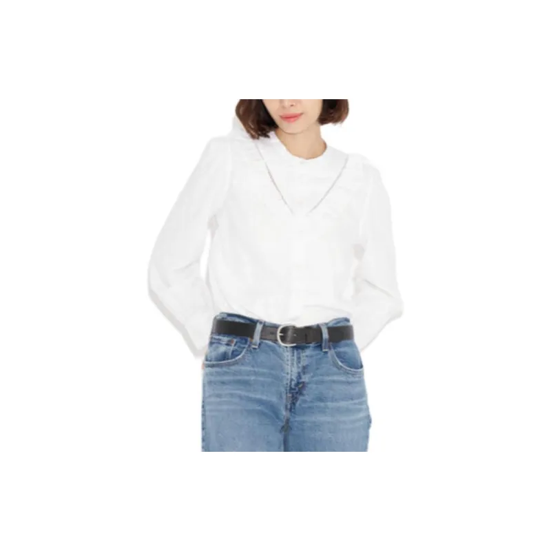 Levis Shirts Women's White-2