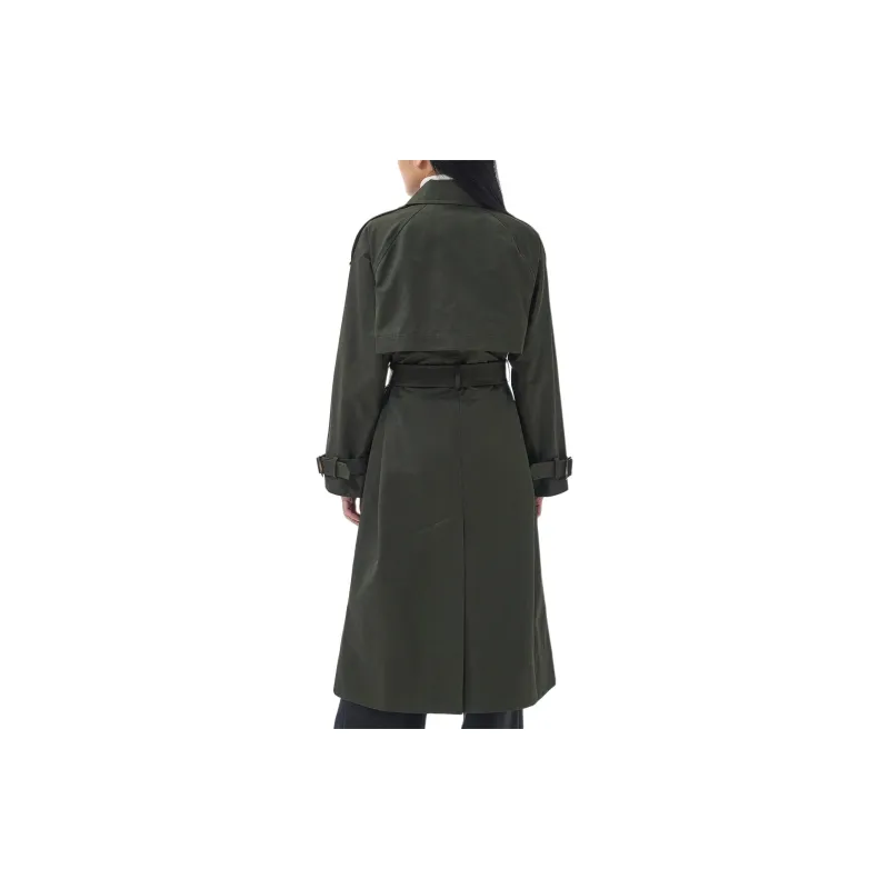 BARBOUR Showerproof Trench Coat Coats Women's Green-2