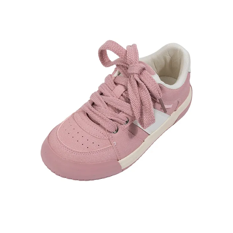 MINGKUANG Street Style Color Block Slip Resistant, Abrasion Resistant, Lightweight Low Top Skateboard Shoes Women's-2
