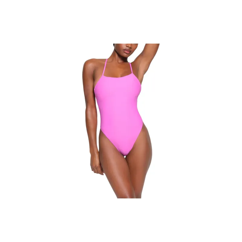 SKIMS SIGNATURE SWIM CAMI ONE PIECE One-piece Swimsuit Women's NEON ORCHID/Neon Orchid-1