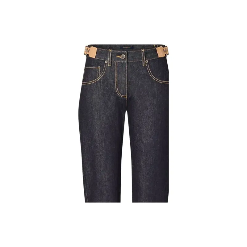 LOUIS VUITTON Eyelet Tab Jeans-5