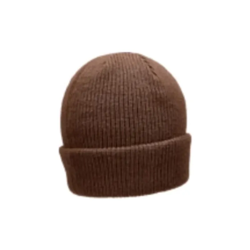 Skechers Acrylic, Sheep Wool, Wool Blend Beanies Unisex Dark Red Brown-2