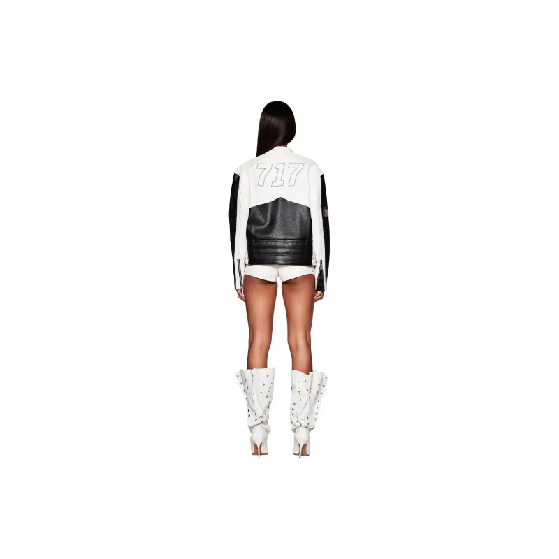 I.AM.GIA ROXY JACKET Leather Jacket Women's White/White-3