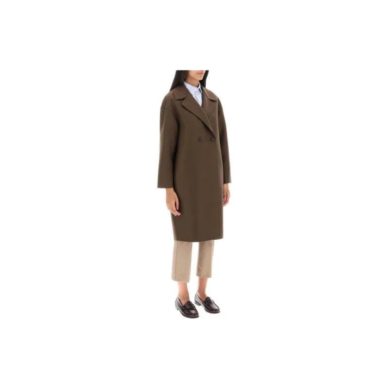 HARRIS WHARF LONDON Coats Women's Brown-3