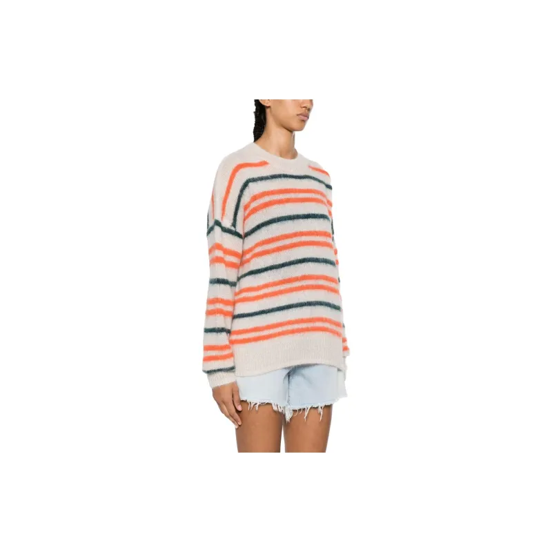 ISABEL MARANT ETOILE Drussell Striped Patterned Intarsia-knit Jumper-3
