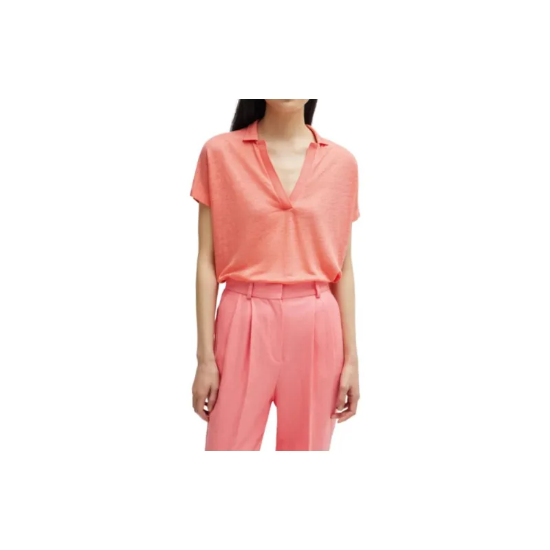 HUGO BOSS Polo Shirt Women's Red-2