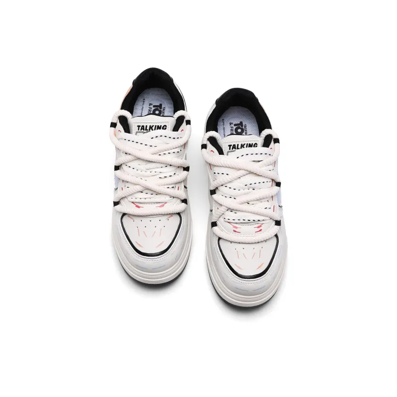 TALKING TOM Slip-Resistant Cushioning Wear-Resistant Low-Top Skateboard Shoes Unisex-11