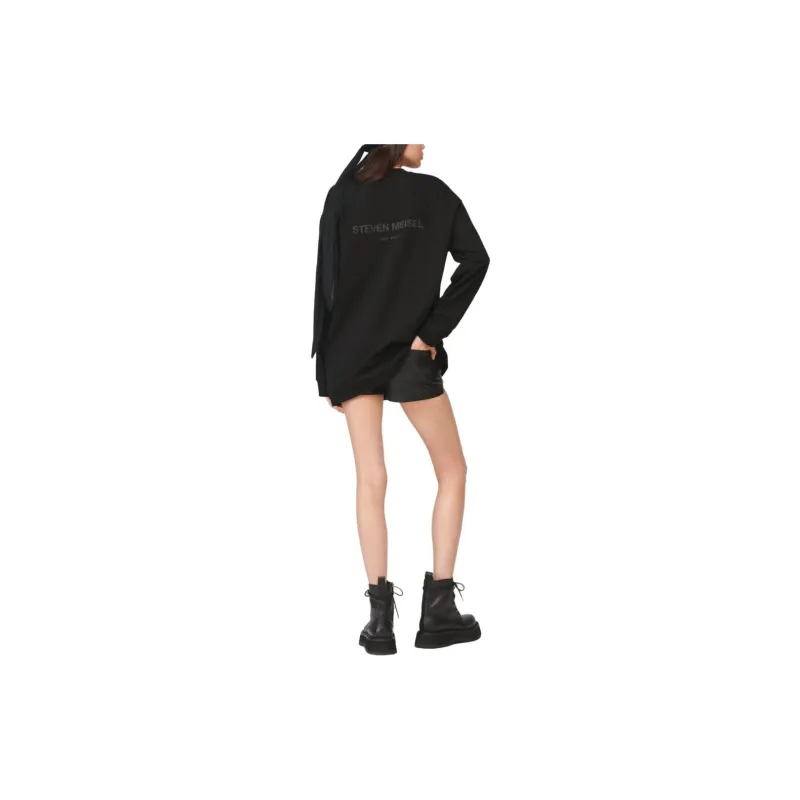 ZARA X STEVEN MEISEL Co-brand T-Shirts Women's Black-4