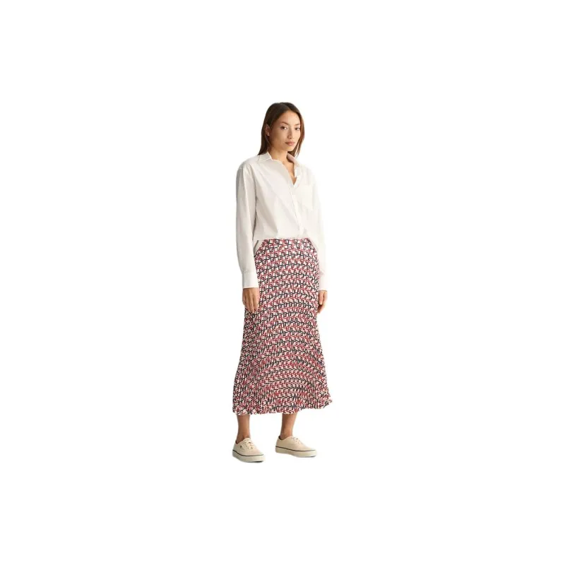 GANT Casual Long Skirt Women's Cream White-2