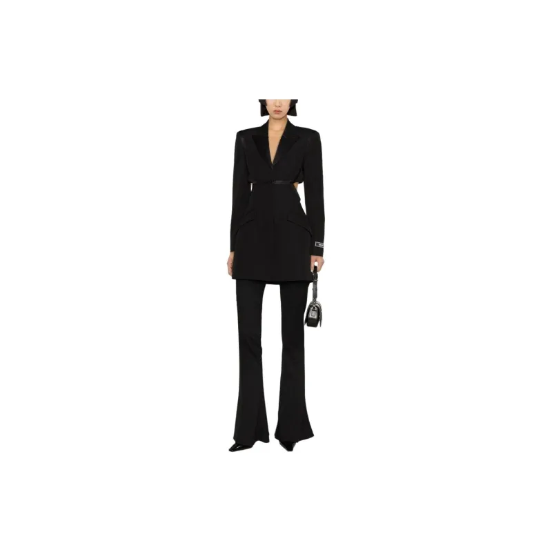 VERSACE Single Breasted Cut Out Blazer Dress-1
