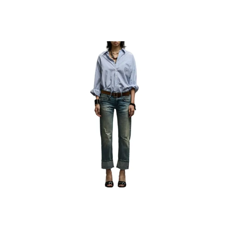 R13 Jeans Women's Blue-4