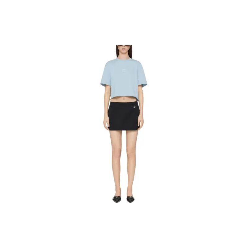 Givenchy Logo Embroidered Cropped T Shirt-1