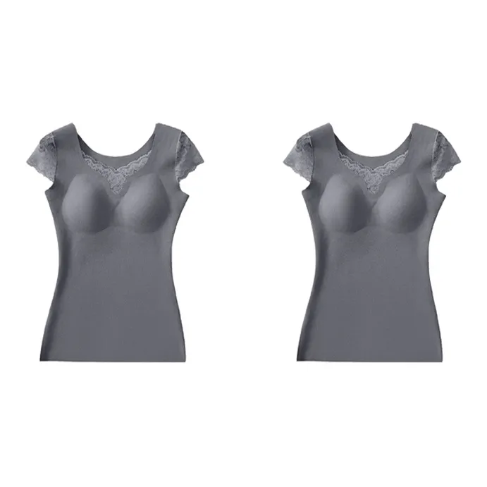 YUZHAOLIN Undershirt Women's 2 Pack-4