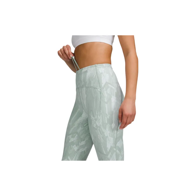 Lululemon Swift Speed Luxtreme™ Sports Pants 25' Women's Jacquard Silver Blue White-4